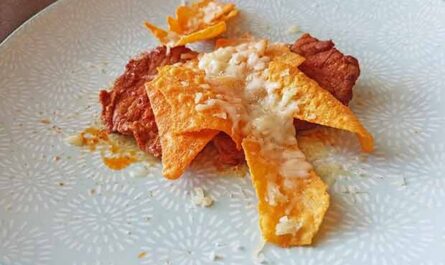 Baked escalope with tortilla chips. - recipe - photo: fierceShark