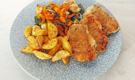 Fiery schnitzel with roasted vegetables - recipe - photo: benjamin