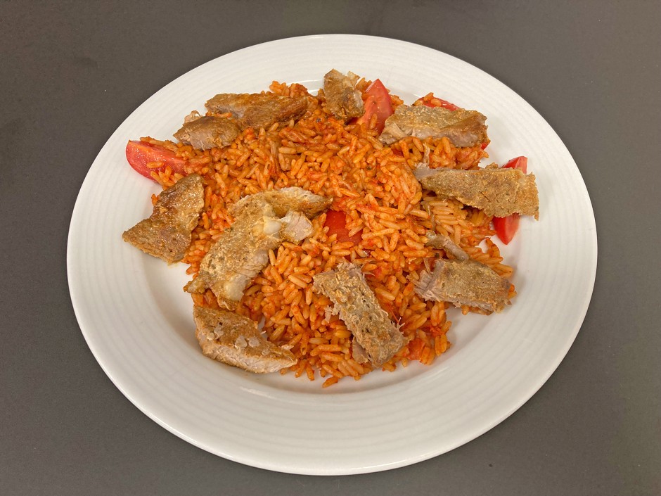 Mediterranean rice with meat strips - recipe - photo: benjamin