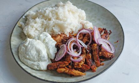 Pan-fried gyro with tzatziki. - recipe - photo: benjamin