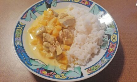 Pork tenderloin in mango sauce - recipe - photo: mildSophia