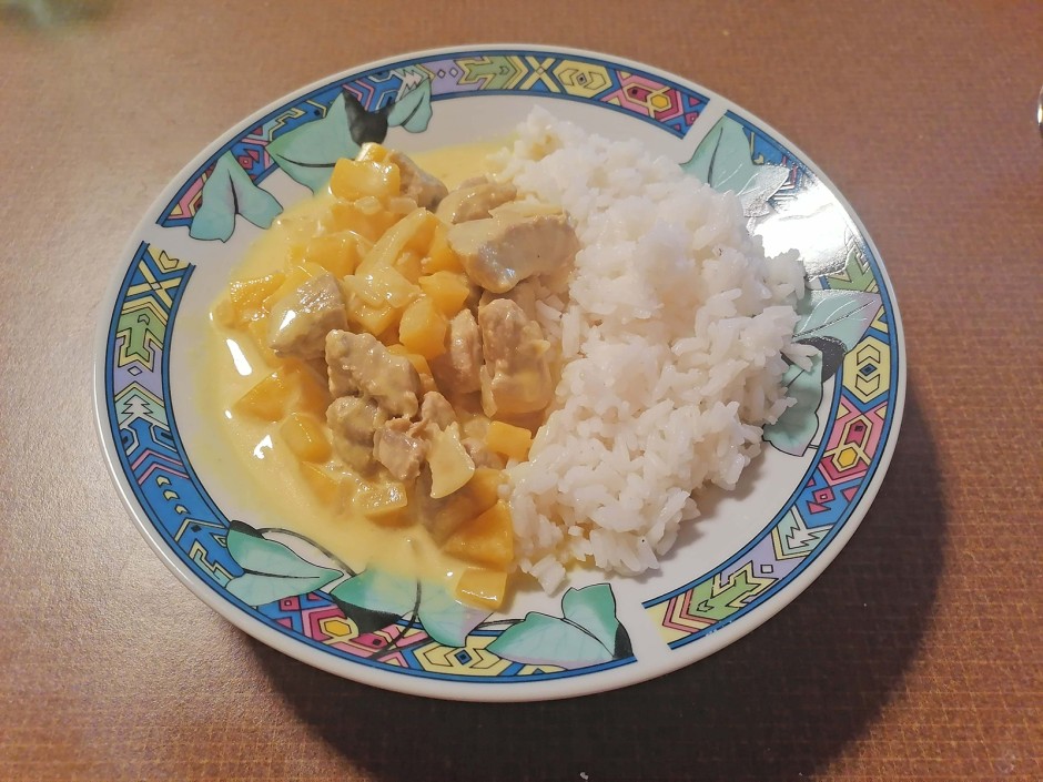 Pork tenderloin in mango sauce - recipe - photo: mildSophia