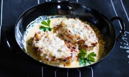 Pork loin with ham cream sauce. - recipe - photo: gentleJacob