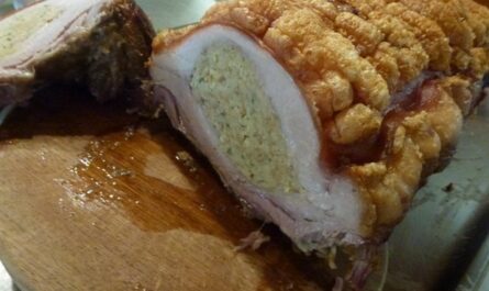 Stuffed pork belly - recipe - photo: charred_emily
